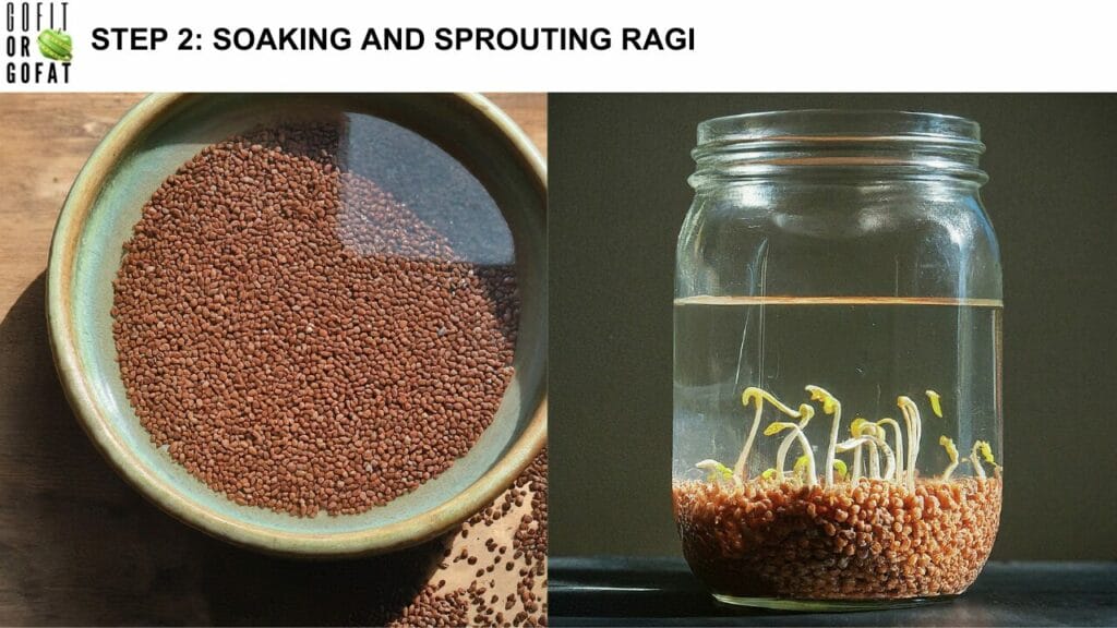 How can soaking ragi be beneficial?